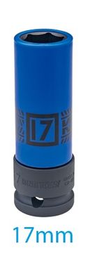Tankostijeni dugi udarni nasadni ključ s čahurom 1/2'' 17MM*80 - KY494517M