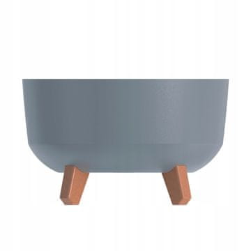 Prosperplast Doniczka na nogicama gracia low dgrl240l, svijetlo siva