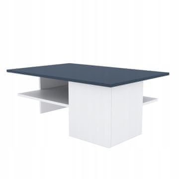 Target Home Klub stolić 90x60x33,5 cm za dnevni boravak, grafitno bijela boja