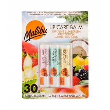 Malibu Malibu lip care balm uva-uvb pomadka set spf30