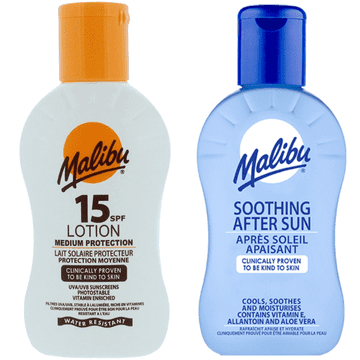 Malibu Malibu spf15 balsam za sunčanje 100ml i balsam nakon sunčanja 100ml