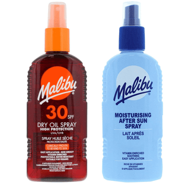 Malibu Malibu SPF30 ulje za brončanje 200ml + losion u spreju nakon sunčanja 200ml