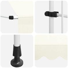 Vidaxl Tenda na ručno uvlačenje 150 cm krem