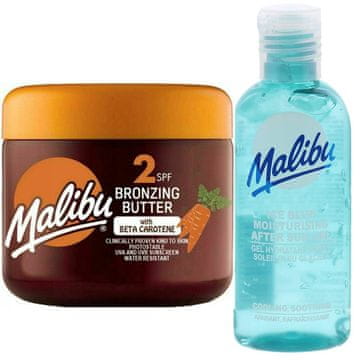 Malibu Malibu maslo za ubrzano tamnjenje SPF2 + gel za poslije sunčanja 100ml