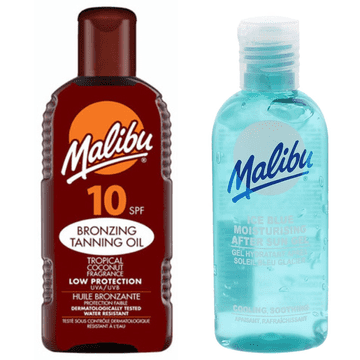 Malibu Malibu ulje za sunčanje spf10 200ml i gel nakon sunčanja 100ml