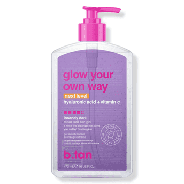 b.tan Glow Your Own Way Next Level Transparentni gel za samotamnjenje 473 ml