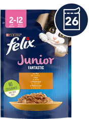 Felix Fantastičan Junior, piletina u želeu, 26x85g
