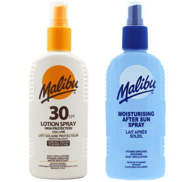 Malibu Malibu spf30 vodootporni sprej 200 ml i balzam u spreju nakon sunčanja 200 ml