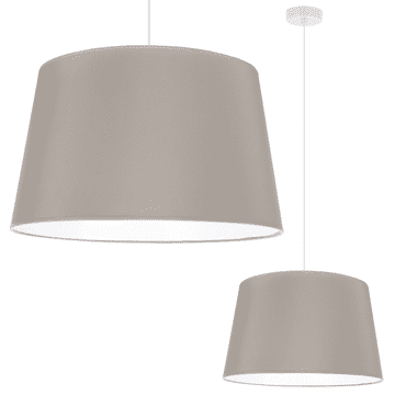 GH GAJA VISEĆA LAMPA BIJELA S 1 RAVNIM MASLINASTIM SJAJEM 44 CM