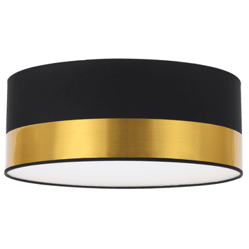 GH ELEGANCE PLEXI STROPNA LAMPA CRNO-ZLATNA 40CM E27