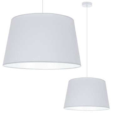 GH GAJA VISEĆA LAMPA BIJELA 1-RAVNA SVIJETLO SIVA SJAJNA 44 CM