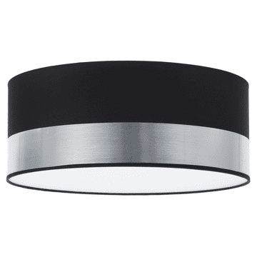 Stropna svjetiljka Elegance plexi crna-krom 40cm E27
