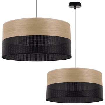 GH JEDNOSTAVNA VISEĆA LAMPA, SJAJ OD ZLATNOG HRASOVOG FURNIRJA, 44 CM