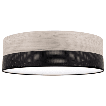 Stropna svjetiljka wood plexi crna 50cm hrast bijeljeni