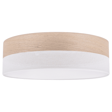 Stropna lampa od drva i pleksiglasa, bijela, 50CM, hrast, klasična