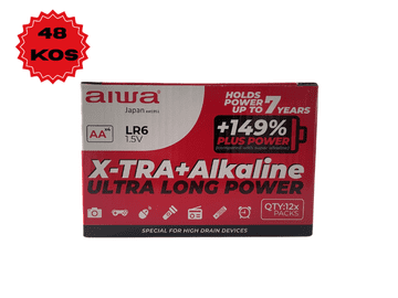 AIWA Paket AA alkalnih baterija Ultra Long Power +, 48 komada (1.5V)