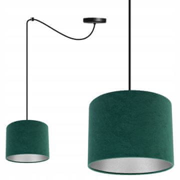 Viseća lampa luster stropni krom abažur velur