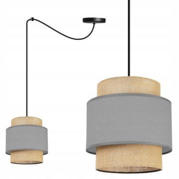 Viseća svjetiljka luster za strop, abažur boho juta