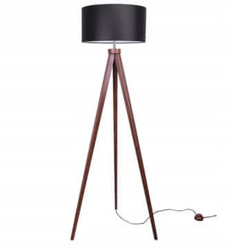 Moderna stojeća podna drvena LED lampa