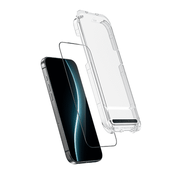 Benks Warrior HD zaštitno kaljeno staklo iPhone 17 Pro s aplikatorom - Edge Full Glue