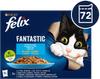 Felix Fantastic mokra hrana za mačke, tuna, losos, iverak i bakalar, u želeu, 72x85g