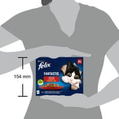 Felix hrana za mačke Fantastic piletina, govedina, zec, janjetina u želeu, 96 x 85 g