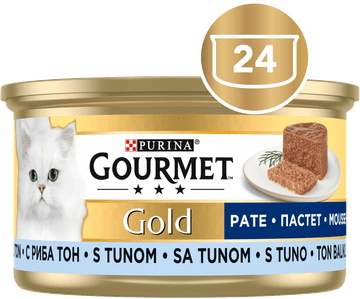 Gourmet Zlatna pašteta za mačke, tuna, 24x85g