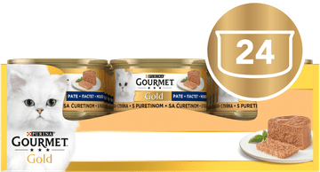 Gourmet Zlatna pašteta za mačke, perad, 24x85g