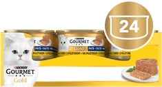 Gold pašteta za mačke, piletina, 24x85g