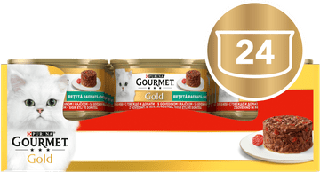 Gourmet Hrana za mačke Gold Savoury Cake, komadići govedine