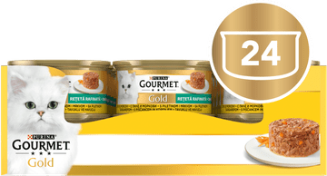 Gourmet Hrana za mačke Gold Savoury Cake, komadići piletine