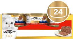 Gourmet Zlatna pašteta za mačke, govedina, 24x85g