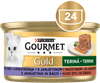 Gourmet Zlatna pašteta za mačke, janjetinu i patku, 24x85g