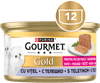 Gourmet Gold Junior pašteta za mačke, teletina, 12x85g