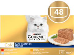 Gourmet Gold pašteta veliko pakiranje 12x(4x85g)