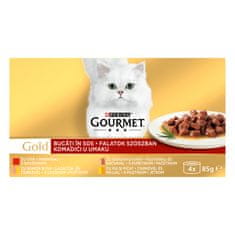 Gourmet Gold komadići mesa u umaku 12x 85g (4x85 g)