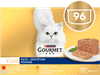 Gourmet Gold pašteta za mačke, govedina, puretina, jetra i tuna, 8 x (12 x 85 g)