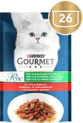 Perle mini fileti u umaku, govedina i mrkva, 26x85g