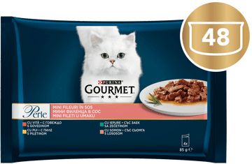 Gourmet Perle mini fileti u umaku, govedina, piletina, zec i losos
