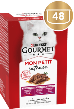 Gourmet Mon Petit mokra hrana za mačke, govedina, teletina i janjetina