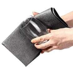 HOME & MARKER® Set 4 mikrofiber krpe za čišćenje 12x12 cm, super upijajuće i perive, za kućanstvo | MICROWIPE
