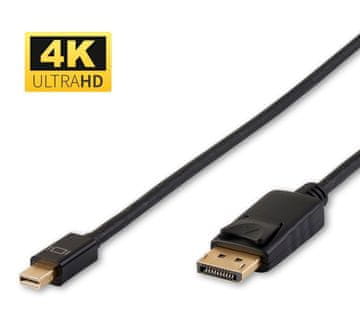 MicroConnect 4K Mini DisplayPort na DisplayPort kabel 3m