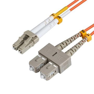 MicroConnect Optički patch kabel - LC/UPC-SC/UPC 1m OM2