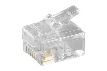 MicroConnect Modularni utikač RJ12 6P6C, 10 kom.