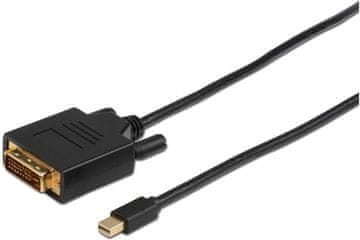 MicroConnect Mini DisplayPort na DVI-D kabel 2m