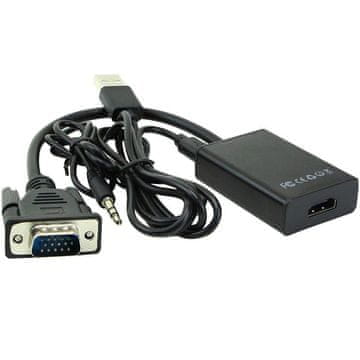 Pretvarač VGA + audio u HDMI