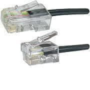 MicroConnect RJ11-RJ45 3M M/M crni