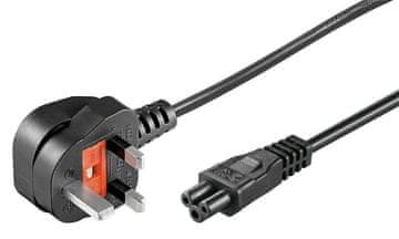 Kabel za napajanje UK - C5 1m Crni