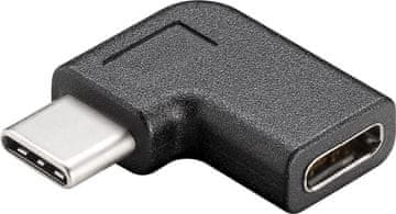 MicroConnect USB-C na USB-C kutni adapter 90°