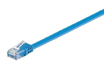 MicroConnect U/UTP CAT6 1M plosnati, plavi